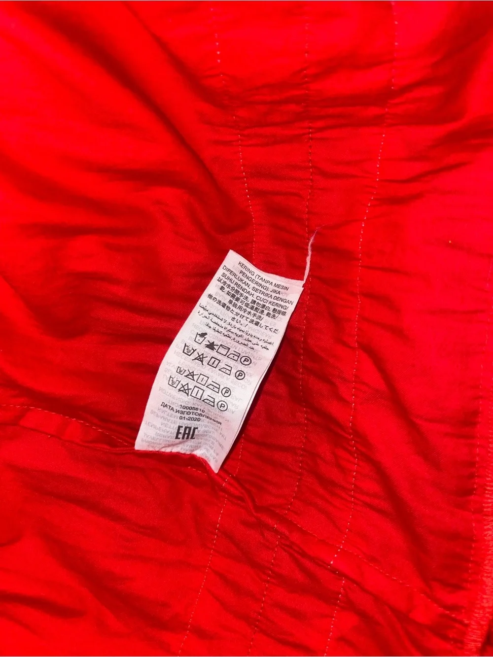 Tory Burch Red Midi Dress with White & green Trim